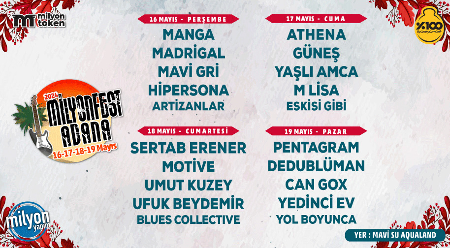 Milyonfest Adana 2024 – Dilediğin 1 Gün - VIP