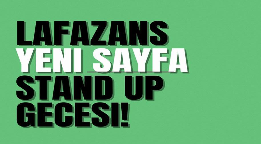 Lafazans Yeni Sayfa Stand Up Gecesi