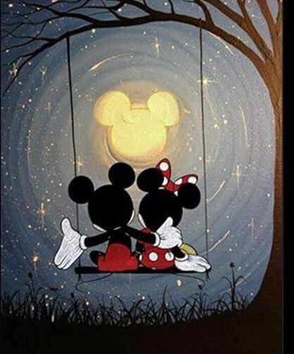 Masterpiece Maslak Resim - Mickey and Minnie